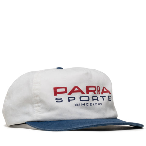 Parra Sporte 5 Panel Hat - White/Blue