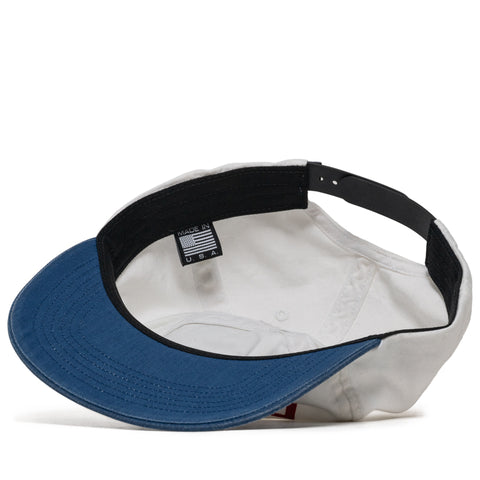 Parra Sporte 5 Panel Hat - White/Blue