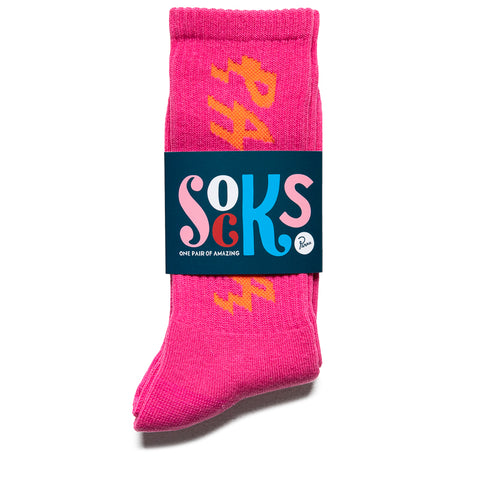 Parra Spiked Logo Crew Socks - Pink