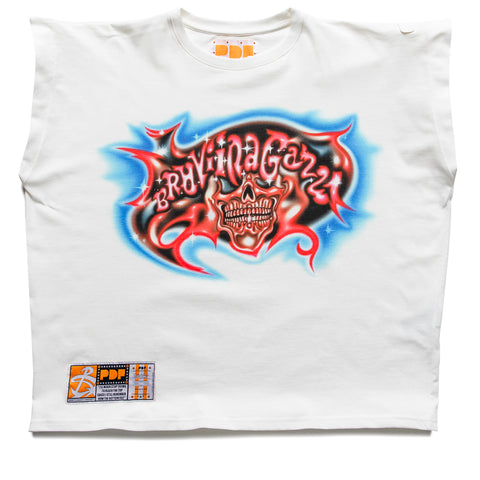 PDF Channel Skinny Barti Bravi Ragazzi Tank - White