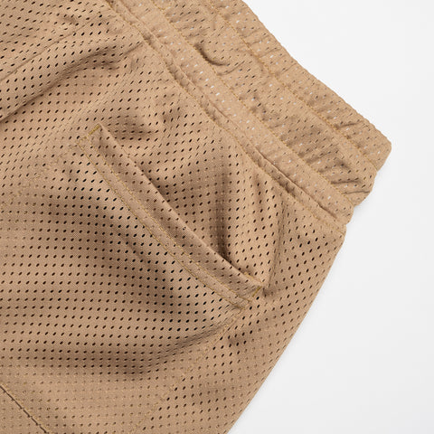 Politics Mesh Short - Tan