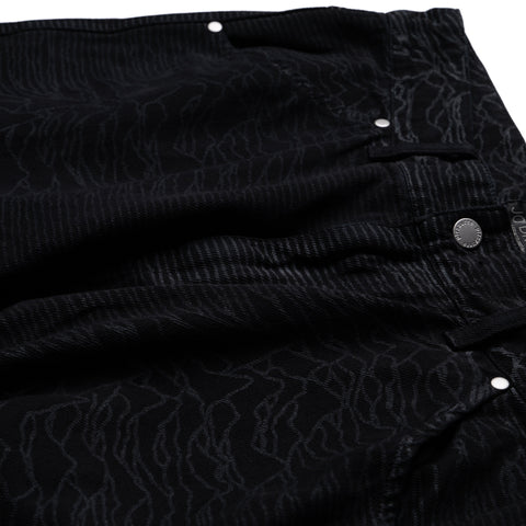 Pleasures Dawns Faded Denim - Black