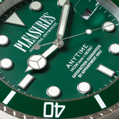 Pleasures Anytime Clock - Green