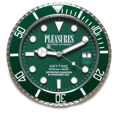 Pleasures Anytime Clock - Green