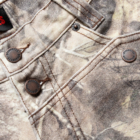 Pleasures Hunt Canvas Jorts - Sand Camo