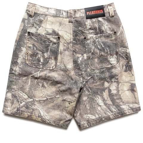 Pleasures Hunt Canvas Jorts - Sand Camo