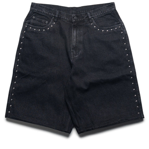 Pleasures Lucky Studded Jorts - Black