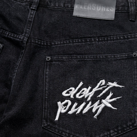 Pleasures Lucky Studded Jorts - Black