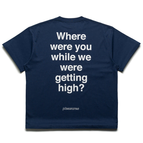 Pleasures Question Mark Tee - Navy
