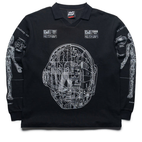 Pleasures Schematic L/S Polo - Black