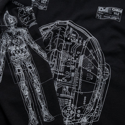 Pleasures Schematic L/S Polo - Black