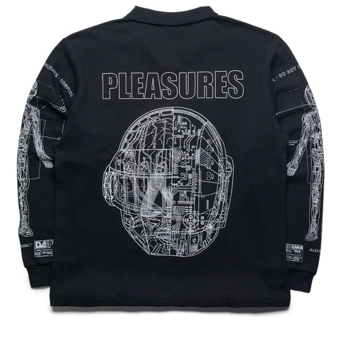 Pleasures Schematic L/S Polo - Black