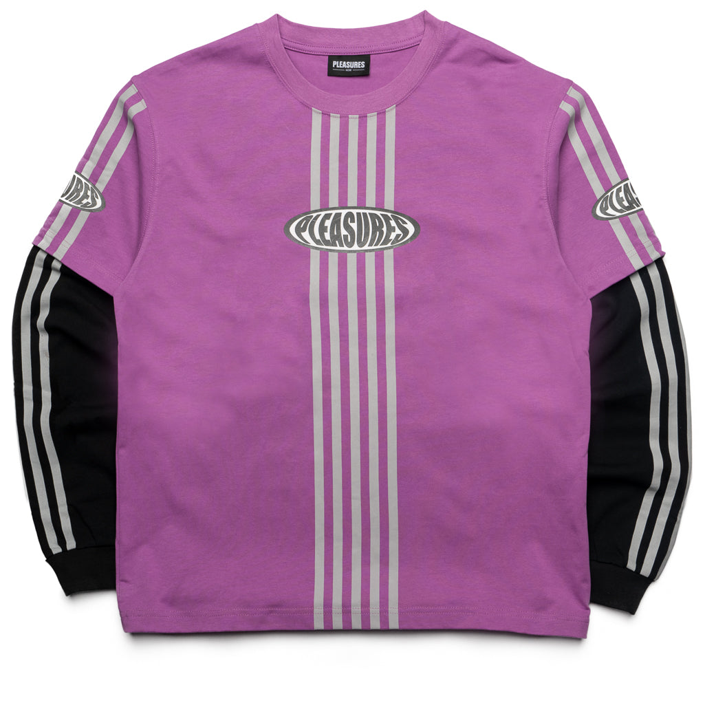 Pleasures Faux Layered L/S Tee - Purple