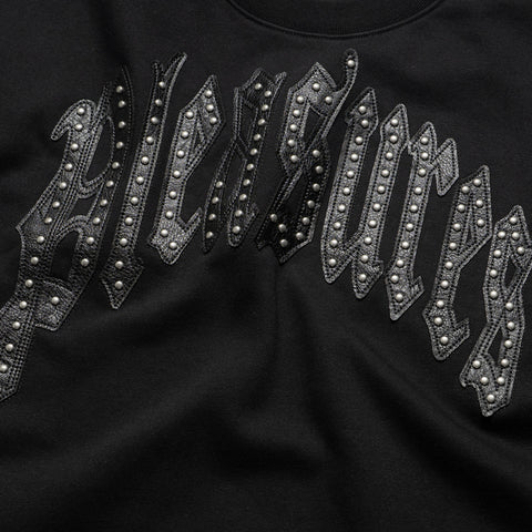 Pleasures Twitch Studded Crewneck Tee - Black