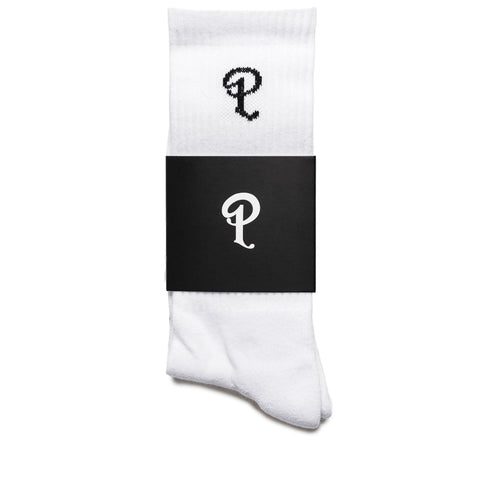 Politics P Logo Socks - White
