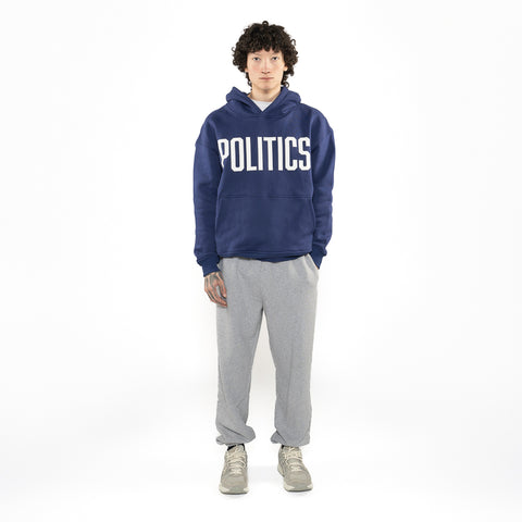 Politics Brick Logo Hoodie - Navy