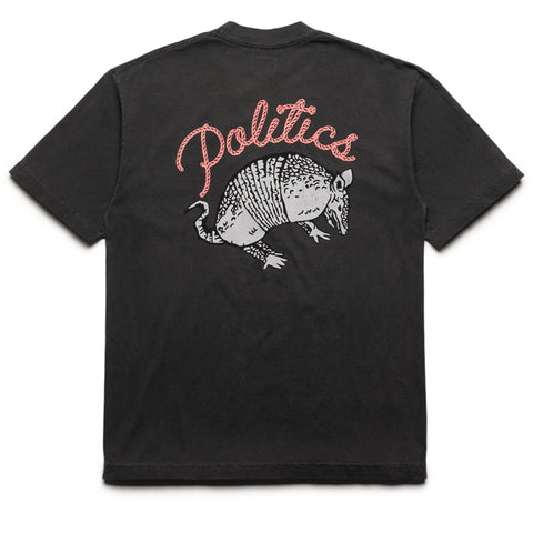 Politics Armadillo Tee - Vintage Black