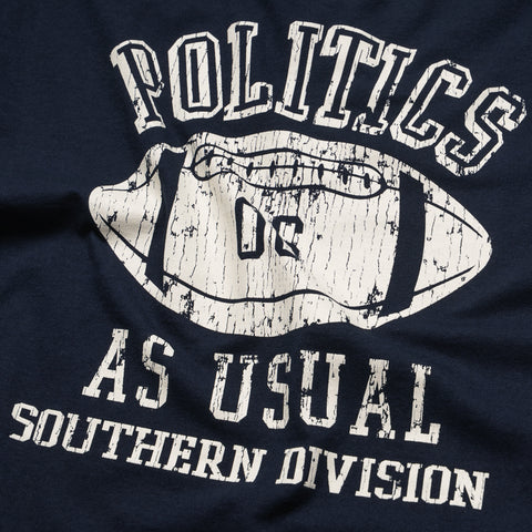 Politics Athletics Tee - Navy