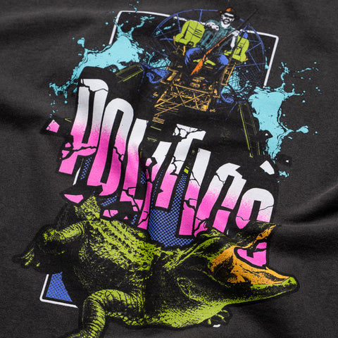 Politics Attack Tee - Vintage Black