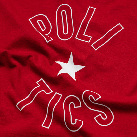 Politics Ball Tee - Dark Red