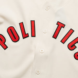 Politics Baseball Jersey - Cream