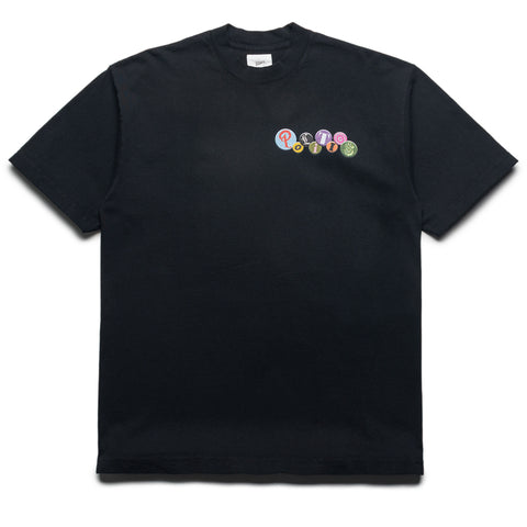 Politics Buttons Tee - Black