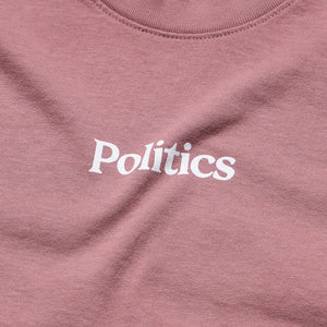 Kids Politics Serif Logo Tee - Mauve