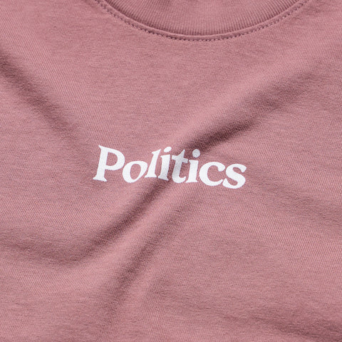 Kids Politics Core Tee - Mauve
