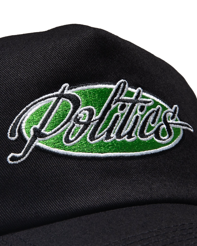 Politics Chassis 5 Panel Snapback - Black – Sneaker Politics