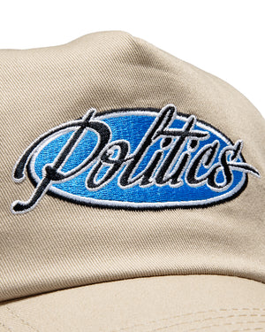 Politics Chassis 5 Panel Snapback - Khaki