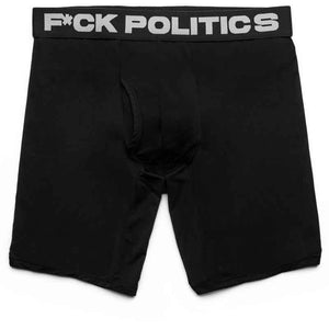 Politics F*ck Politics Boxer Briefs (3 Pack) - Black