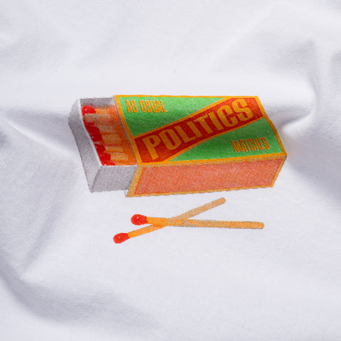 Politics Matchbox Tee - White