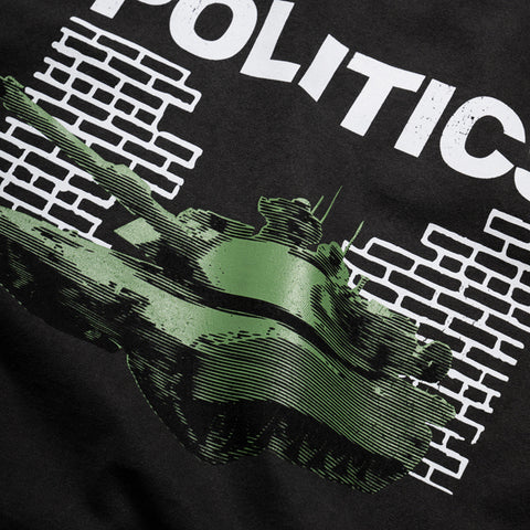 Politics Tank Tee - Vintage Black