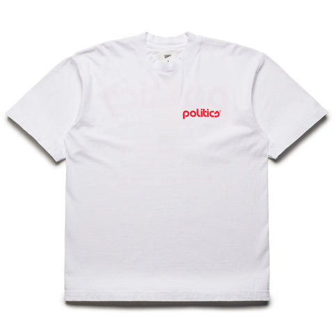 Politics Glass Tee - White
