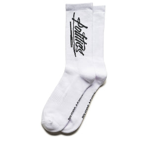 Politics Graffiti Logo Socks - White/Black