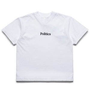 Kids Politics Serif Logo Tee - White