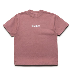 Kids Politics Serif Logo Tee - Mauve