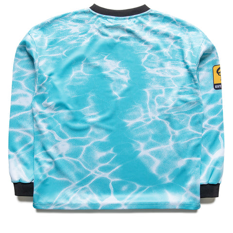 Politics L/S Fishing Jersey - Blue