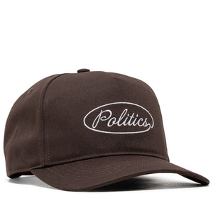 Politics x '47 Alternate Script Logo Hitch Snapback - Brown