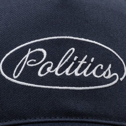 Politics x '47 Alternate Script Logo Hitch Snapback - Navy