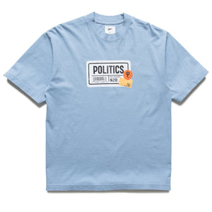 Politics Market Tee - Clear Blue