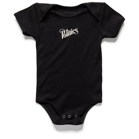 Kids Politics Onesie - Black