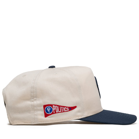 Politics x '47 Pennant Hitch Snapback - Creme/Navy