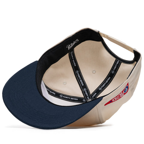 Politics x '47 Pennant Hitch Snapback - Creme/Navy