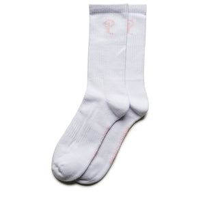 Politics Workout P Logo Socks - White/Pink