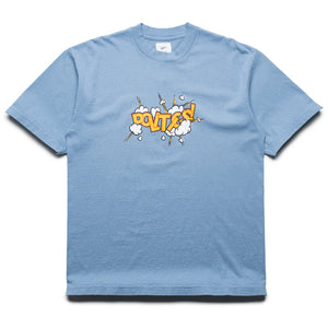 Politics Pow Tee - Clear Blue
