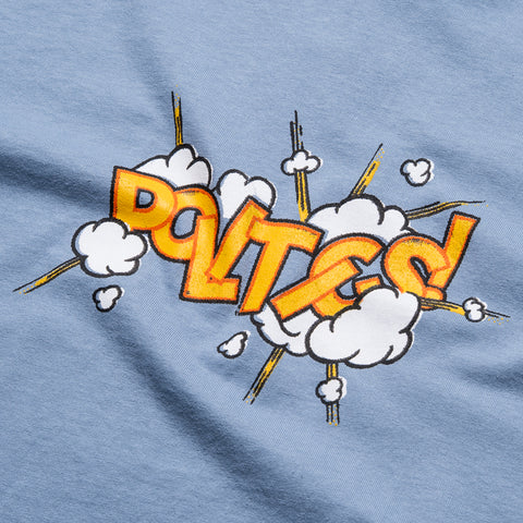 Politics Pow Tee - Clear Blue