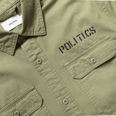 Politics Commerce Shirt - Military Green