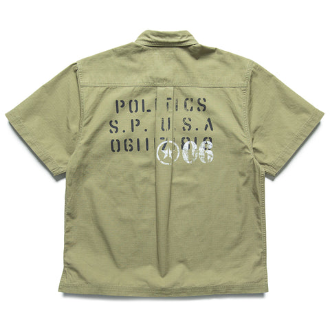 Politics Commerce Shirt - Military Green