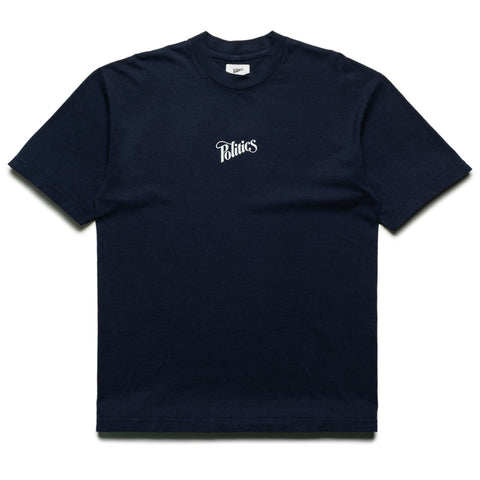 Politics Core Script Tee - Navy